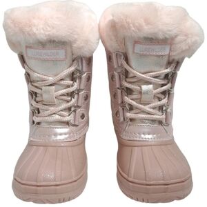 Lurewilder Pink Fur-Lined Boots